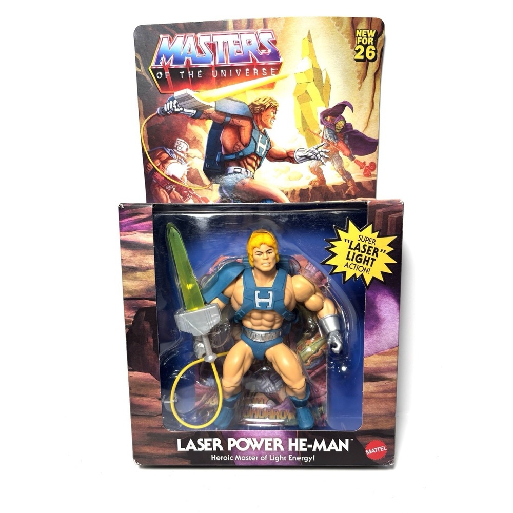 Masters Of The Universe Laser Power He-Man Figure Mattel 2026 MOTU New